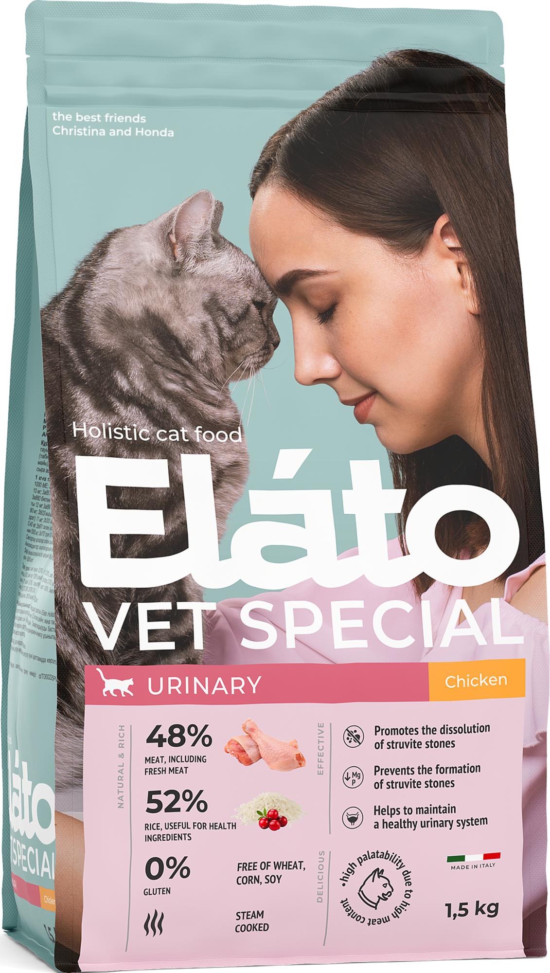 Elato Holistic Vet Special Urinary сухой диетический корм для котов и кошек с курицей, 1,5 кг