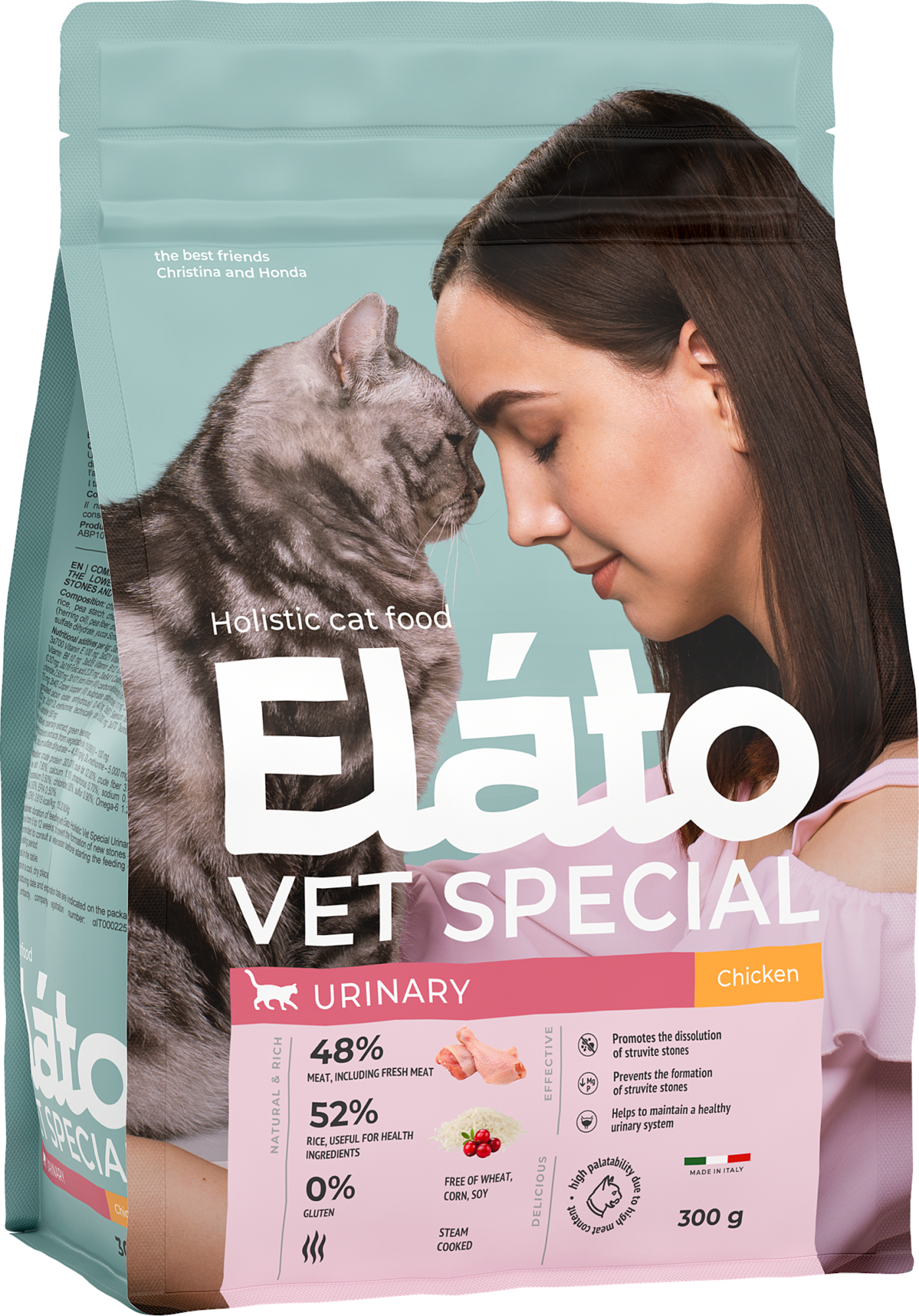 Elato Holistic Vet Special Urinary сухой диетический корм для котов и кошек с курицей, 300 гр