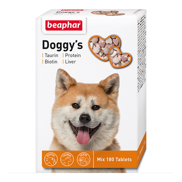 Beaphar Витаминная смесь Doggys MIX для собак, 180 таб.
