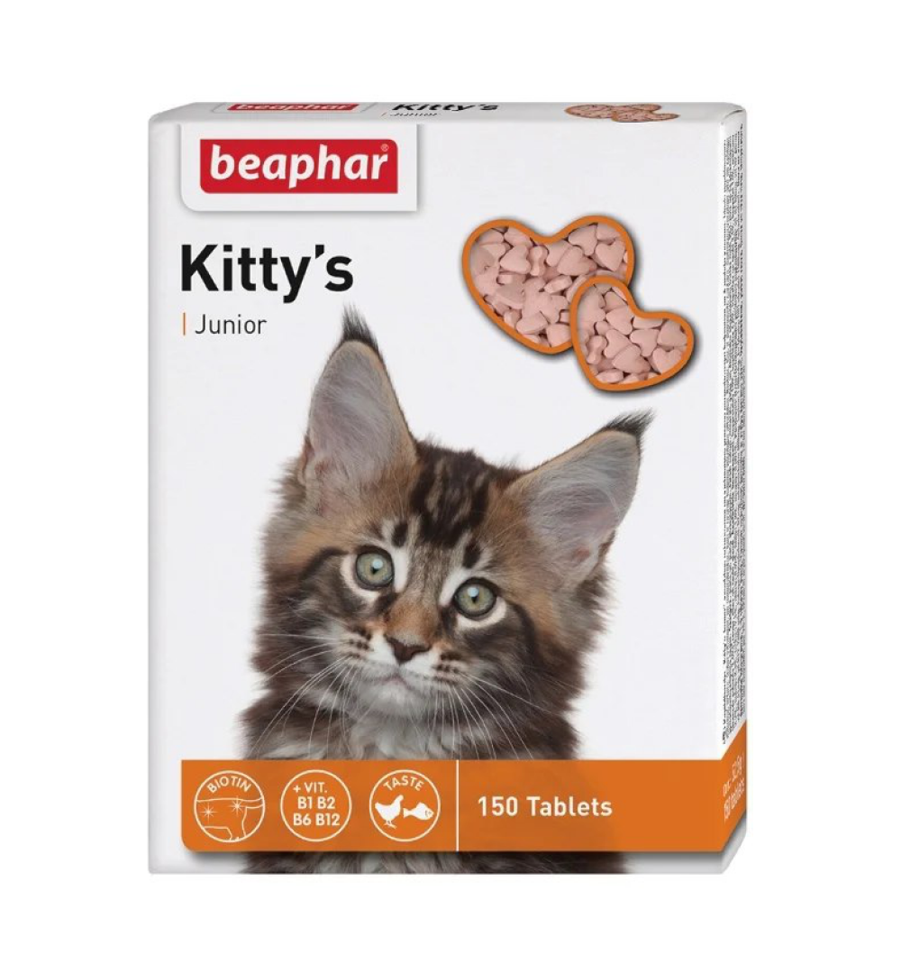 Beaphar Витамины Kittys Junior для котят, 150 таб.
