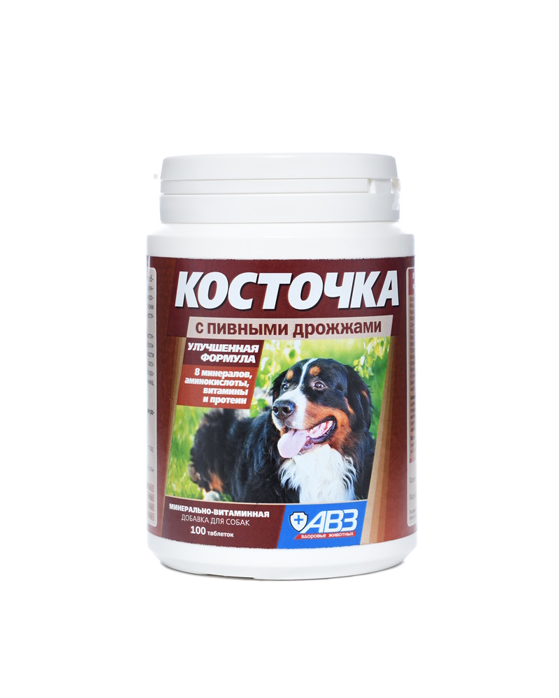Косточка с пивными дрожжами, 100таб, по 2г.