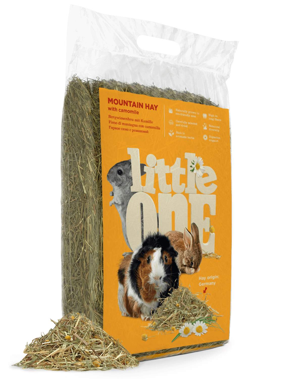 Little One Горное сено с ромашкой, непрессованное, 400 г (5/кор)