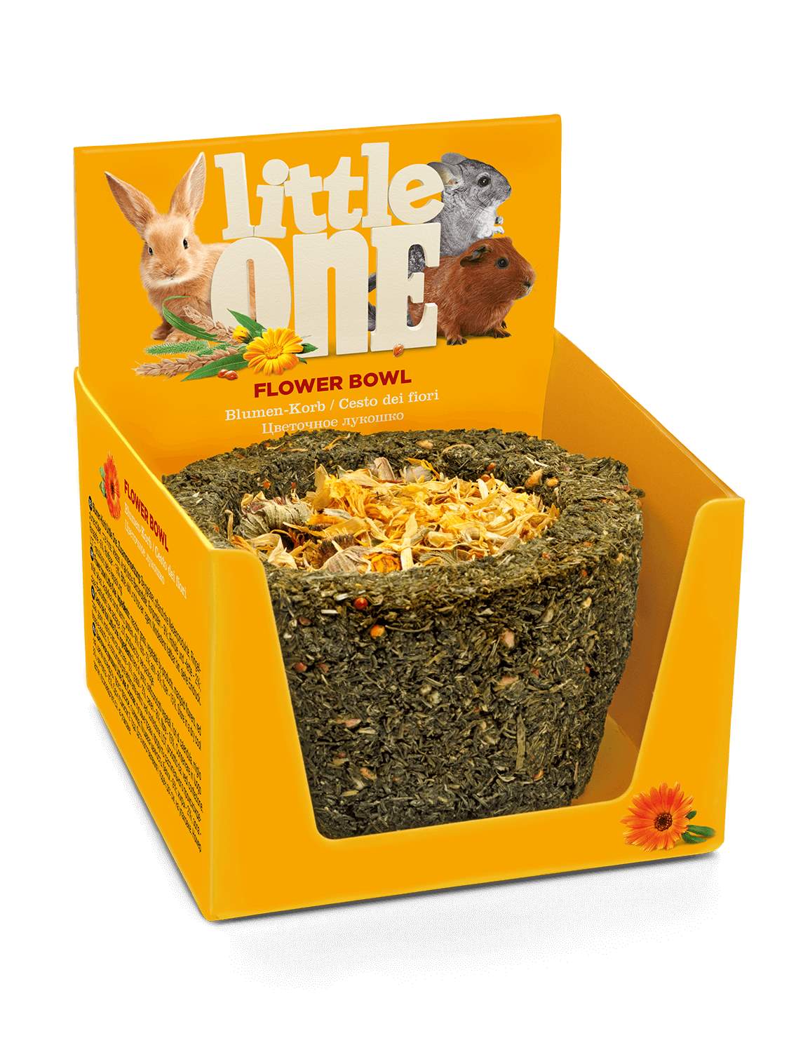 Little One Лакомство-игрушка для грызунов "Цветочное лукошко" 120 г (6/кор)