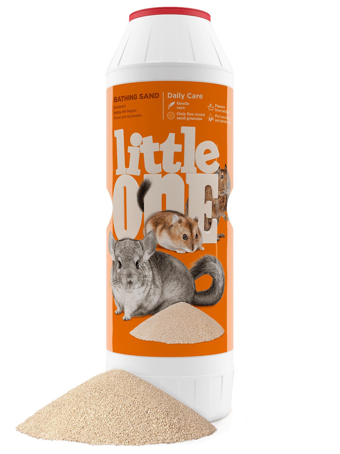 Little One Песок для купания шиншилл, грызунов банка 1кг (6/кор)