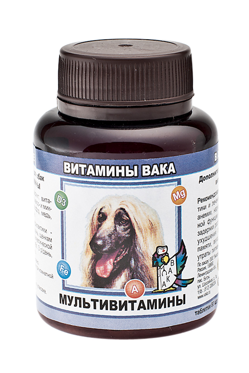 ВАКА Вит для собак "Мультивитамины" таб. №80
