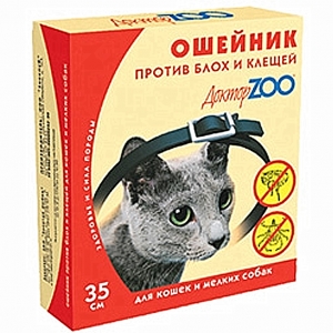 Ошейник Доктор ZOO для кошек и мелких собак, 35 см