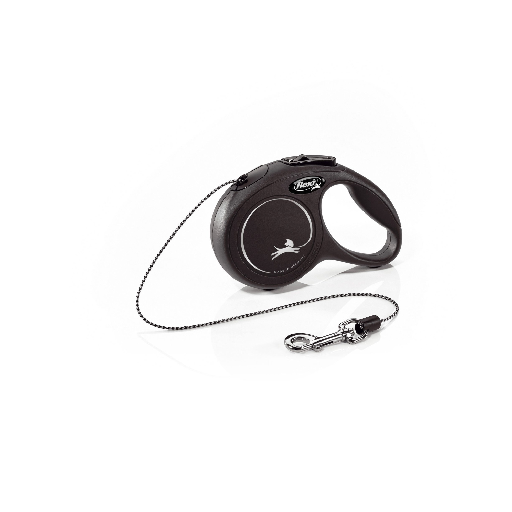 Поводок-рулетка Flexi New Classic CAT cord XS 3m 8 kg black