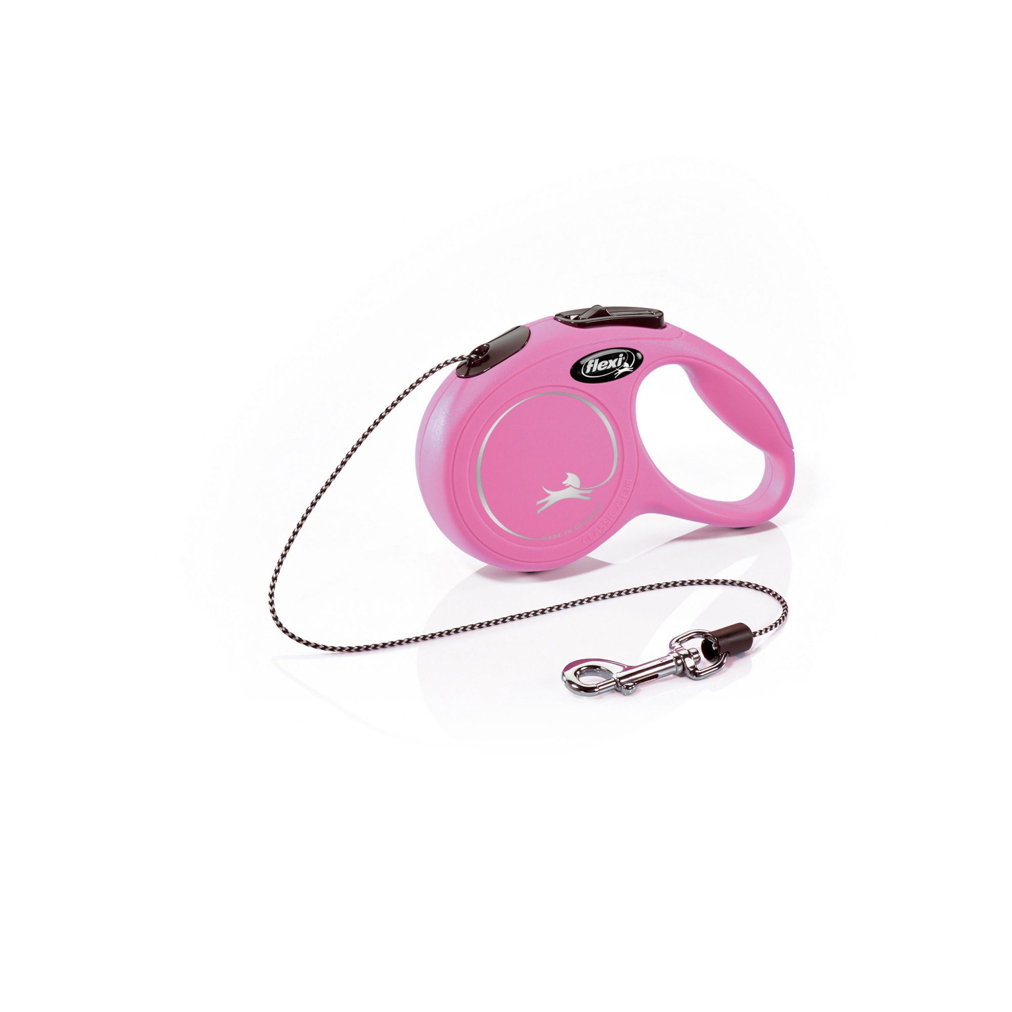 Поводок-рулетка Flexi New Classic CAT cord XS 3m 8 kg pink