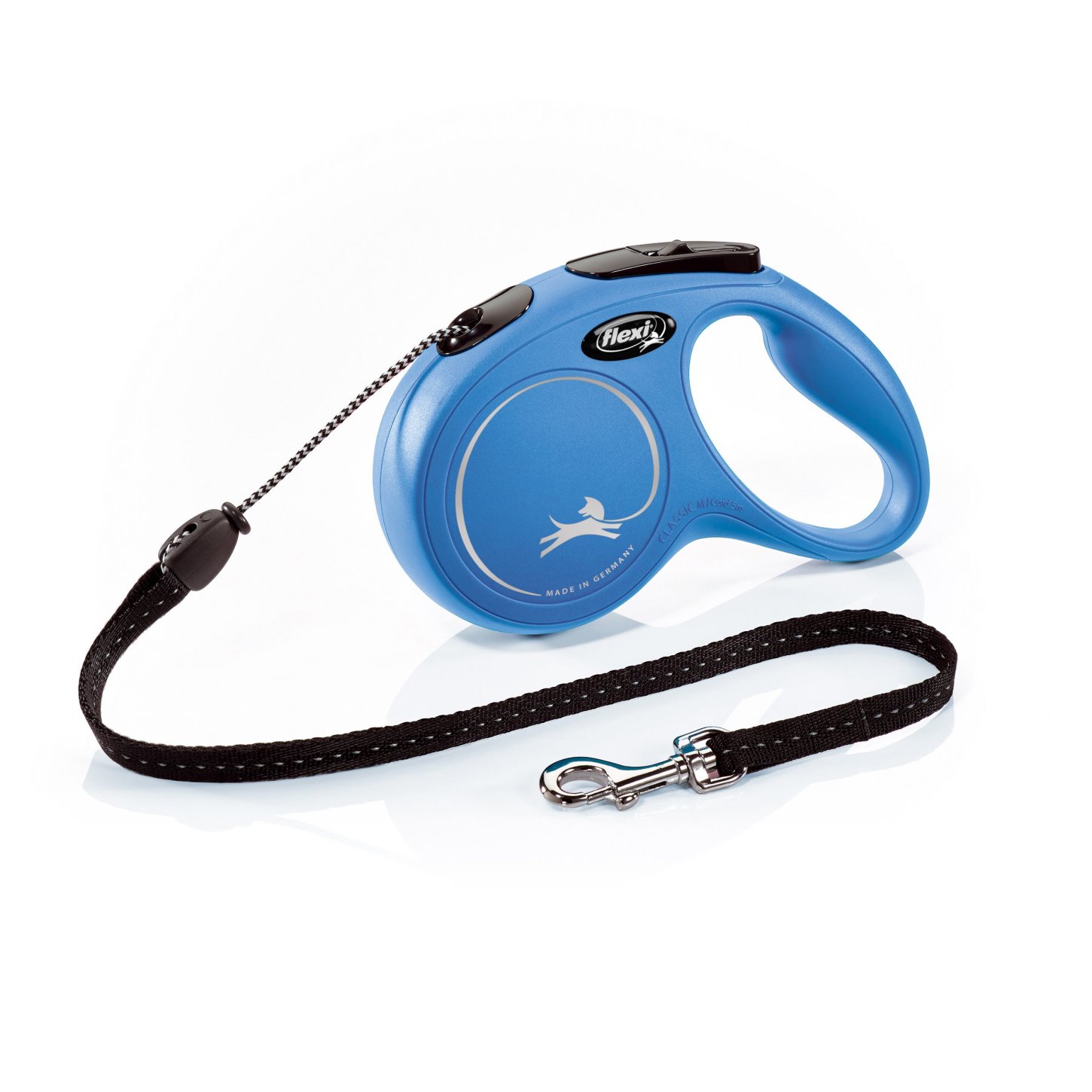 Поводок-рулетка Flexi New Classic cord M 5m 20 kg blue