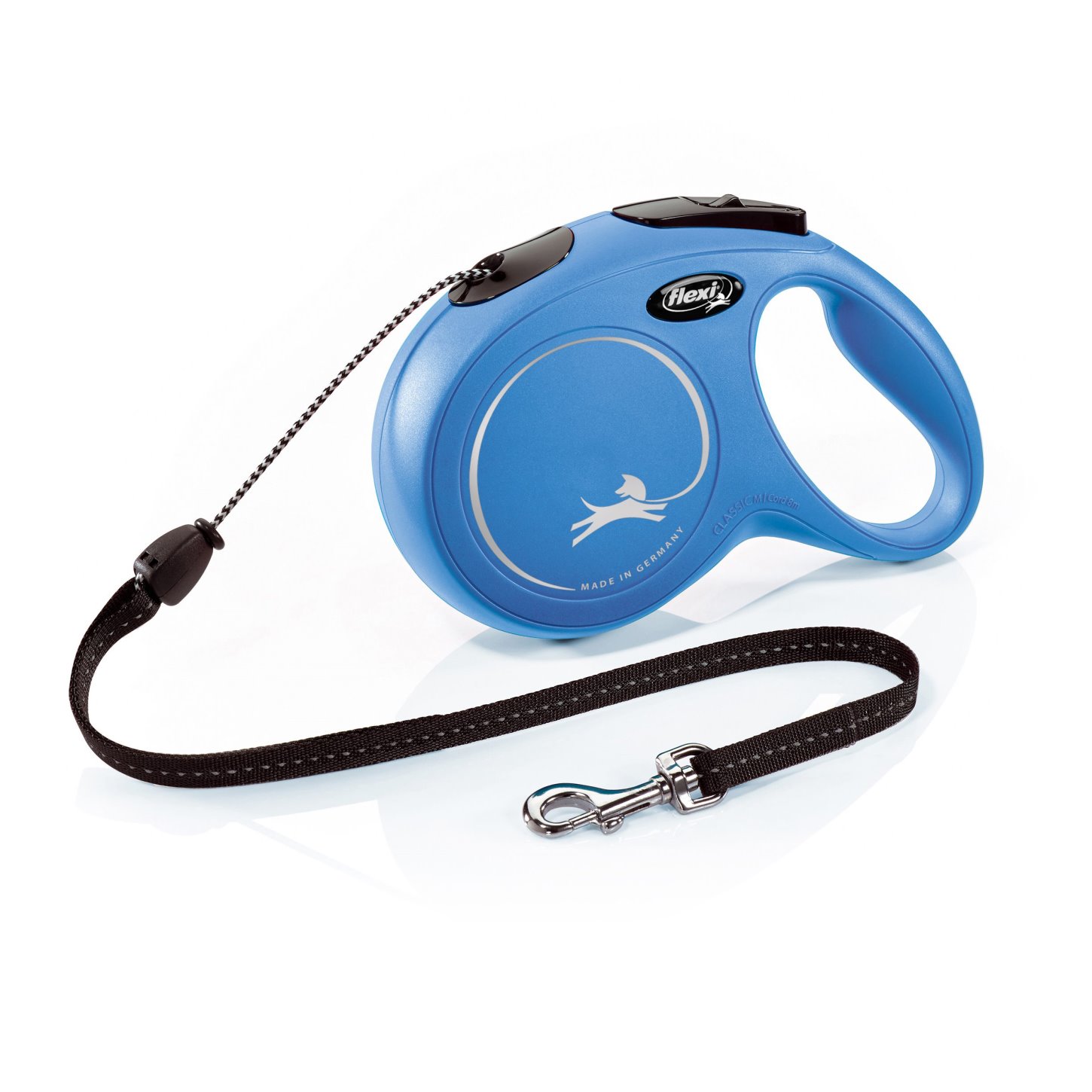 Поводок-рулетка Flexi New Classic cord M 8m 20 kg blue