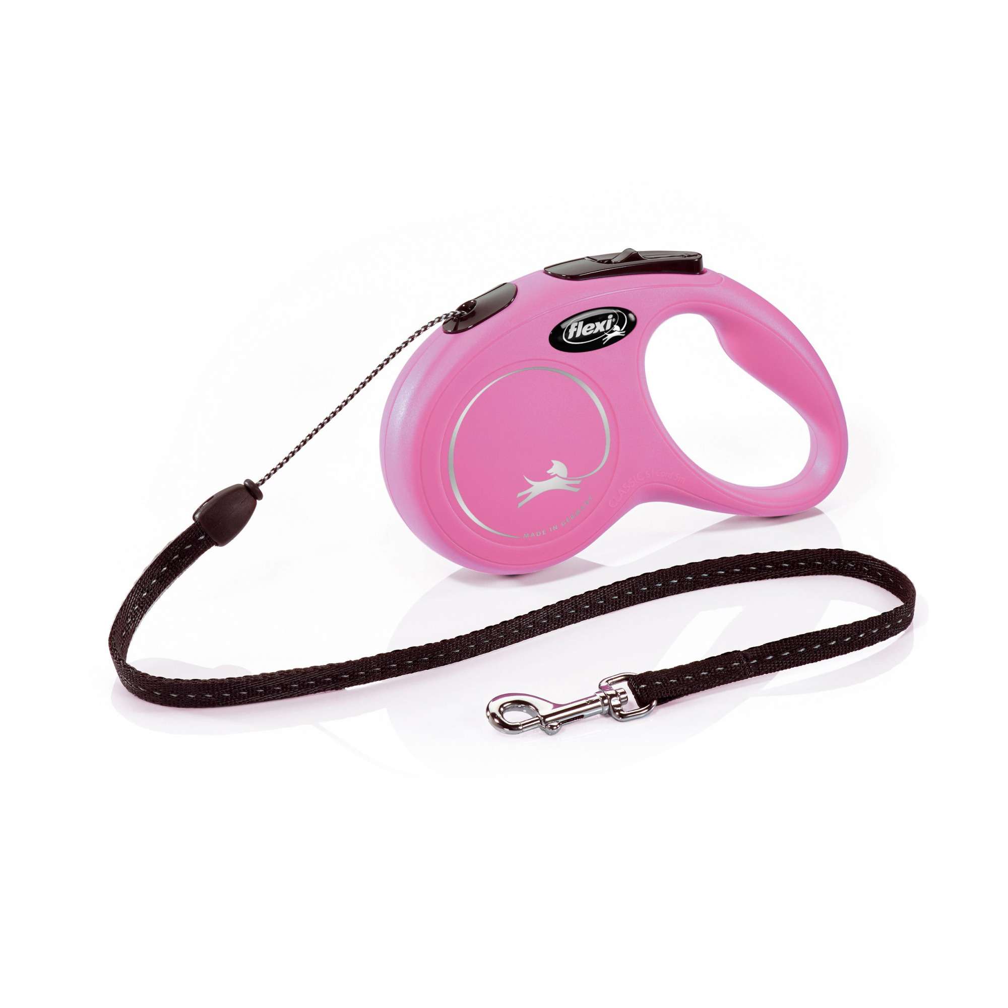 Поводок-рулетка Flexi New Classic cord S 5m 12 kg pink