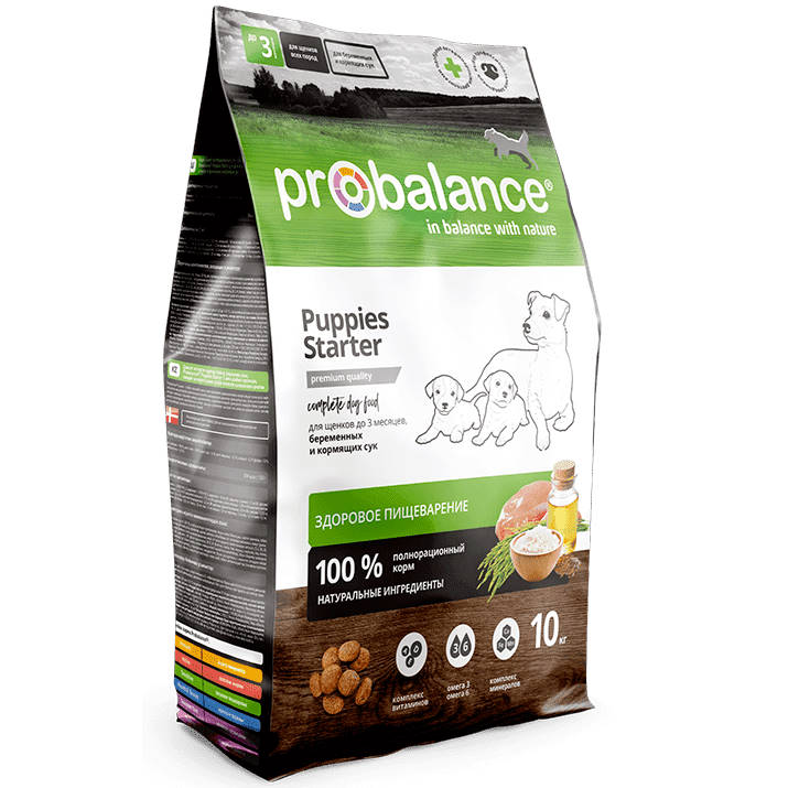 Probalance корм сухой Starter для щенков до 3-х мес. и соб. в период беремен. и лактации 10кг