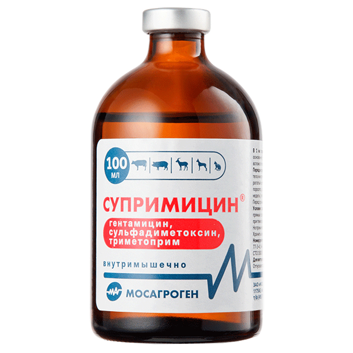 Супримицин р-р для инъекций, 100мл