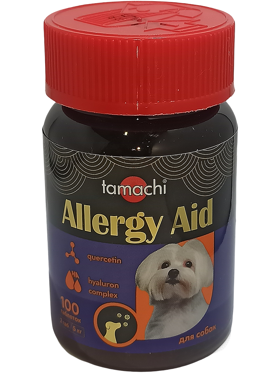 Tamachi Allergy Aid для мелких собак, 100 таб.
