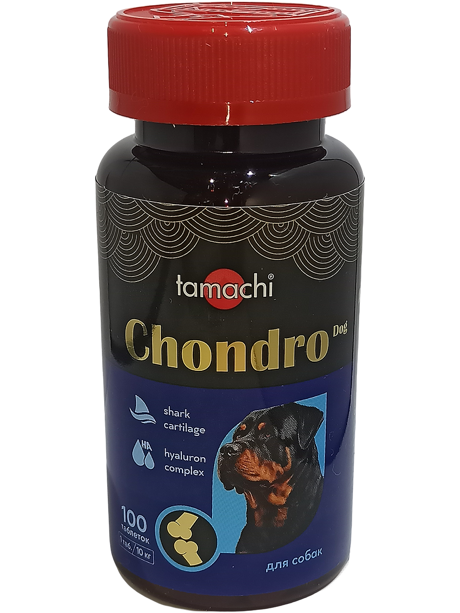 Tamachi Chondro Dog для средних и крупных собак, 100 таб.