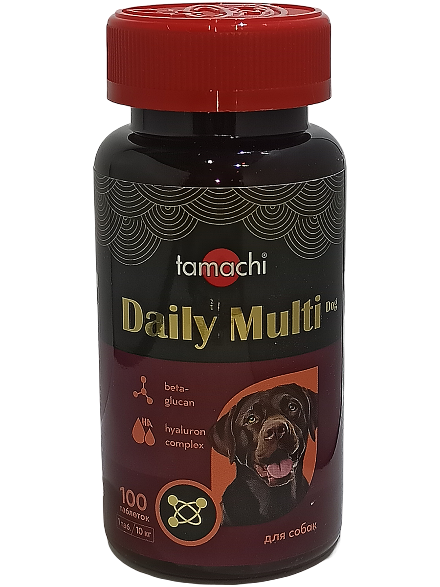 Tamachi Daily Multi Dog для средних и крупных собак, 100 таб.
