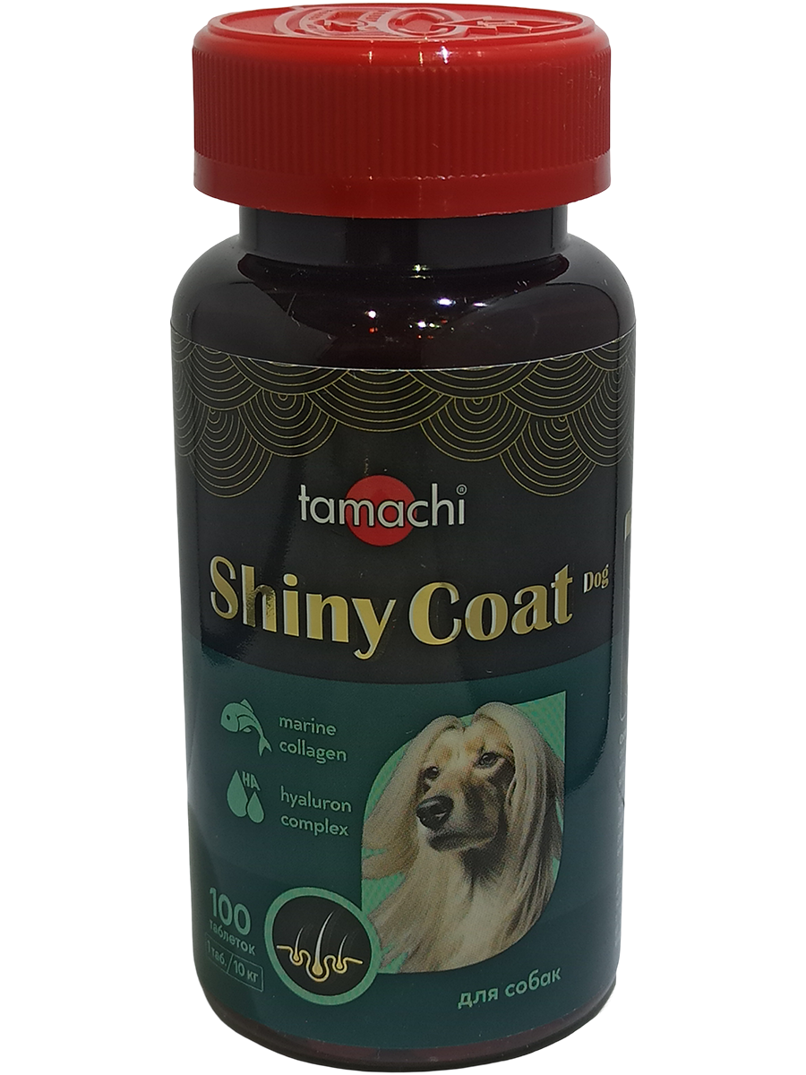 Tamachi Shiny Coat Dog для средних и крупных собак, 100 таб.