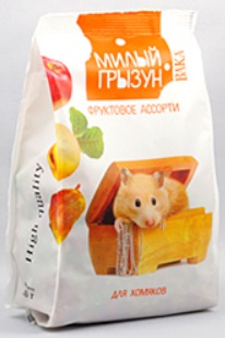 ВАКА High Quality "Милый грызун" фруктовое ассорти для хомяков 200 г арт 0197 (10/кор)
