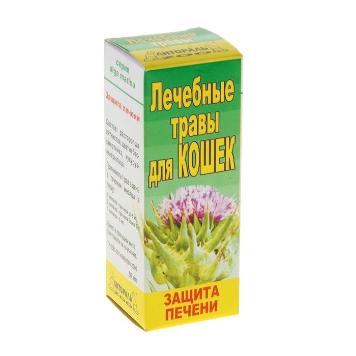 ВАКА Настойка лечебных трав "Защита печени" для кошек 50 мл.