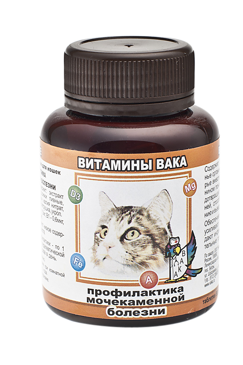 ВАКА Вит для кошек "Профилактика мочекаменной болезни" таб. №80