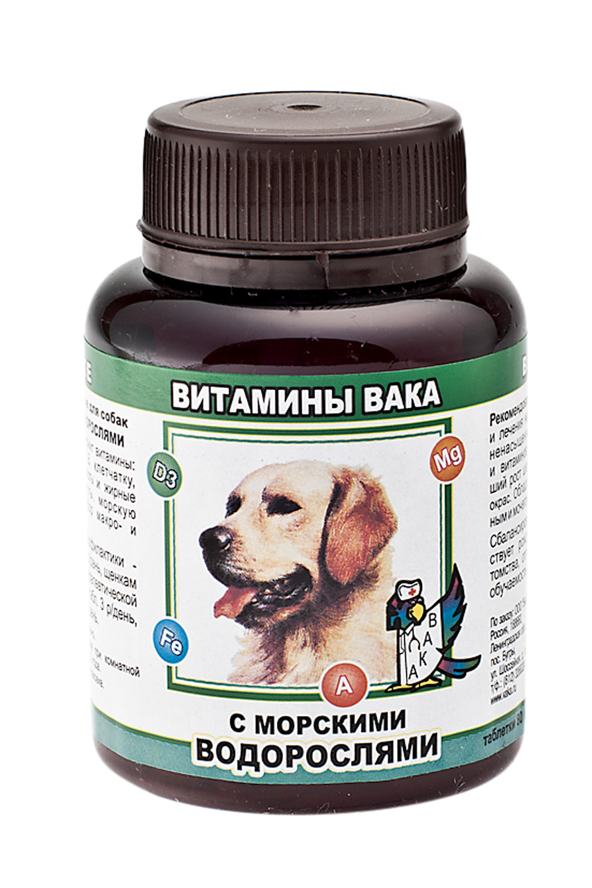 ВАКА Вит для собак с Морскими водорослями таб. №80