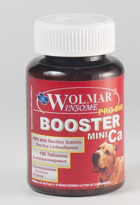 Wolmar Winsome Pro Bio BOOSTER Ca, 180т. Минеральный комплекс д/собак крупн. пород