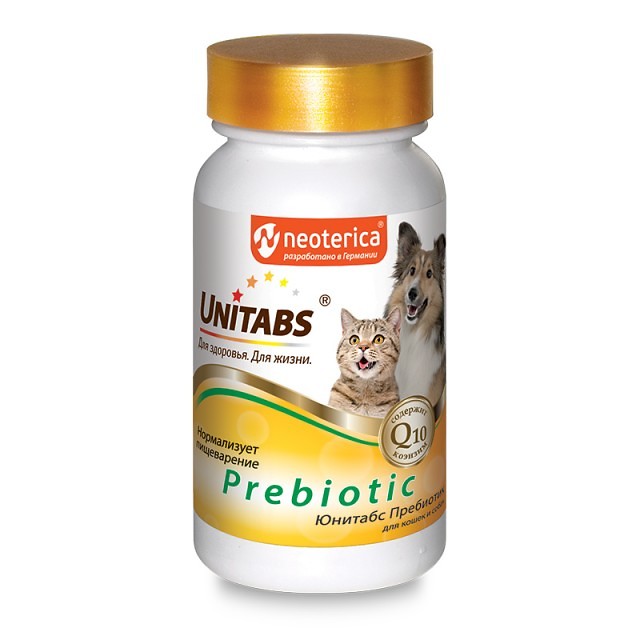 Юнитабс U310 Prebiotic Витамины д/кошек и собак, 100таб.