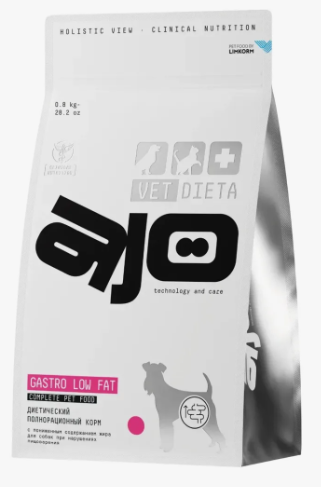 AJO Vet Dieta Gastro Low Fat 2 кг