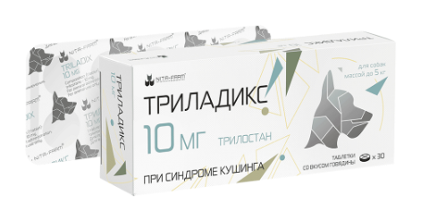 Триладикс 10 мг для собак до 5 кг №30