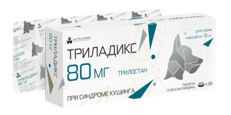 Триладикс 80 мг для собак от 15 кг №30