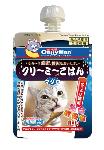 Лакомство для кошек CattyMan, Сгущёнка на основе тихоокеанского тунца 100 гр