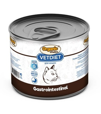 ORGANIC CHOICE VD GASTROINTESTINAL для взрослых кошек с чувствительным пищеварением 240 гр